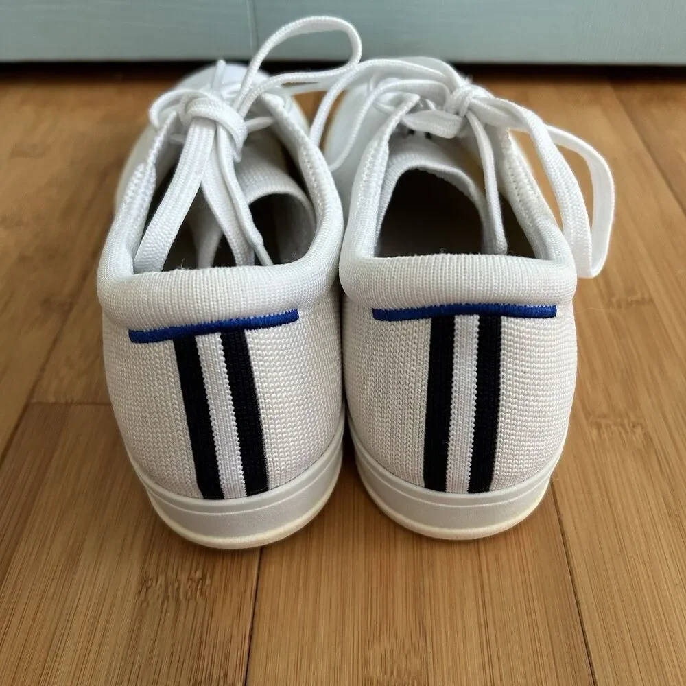 Rothy's The Lace Up Bright White Casual‎ Sneaker Womens 10.5 - Picture 5 of 15